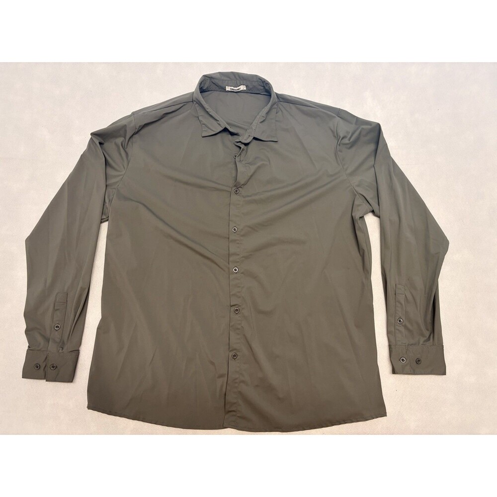 Coofandy Button Up Shirt Mens XL Stretch Long Sleeve B2
